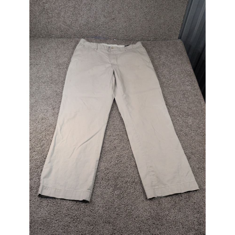 Polo Ralph Lauren Stretch Classic Fit Chinos Tan Khaki Pants Mens 34x32